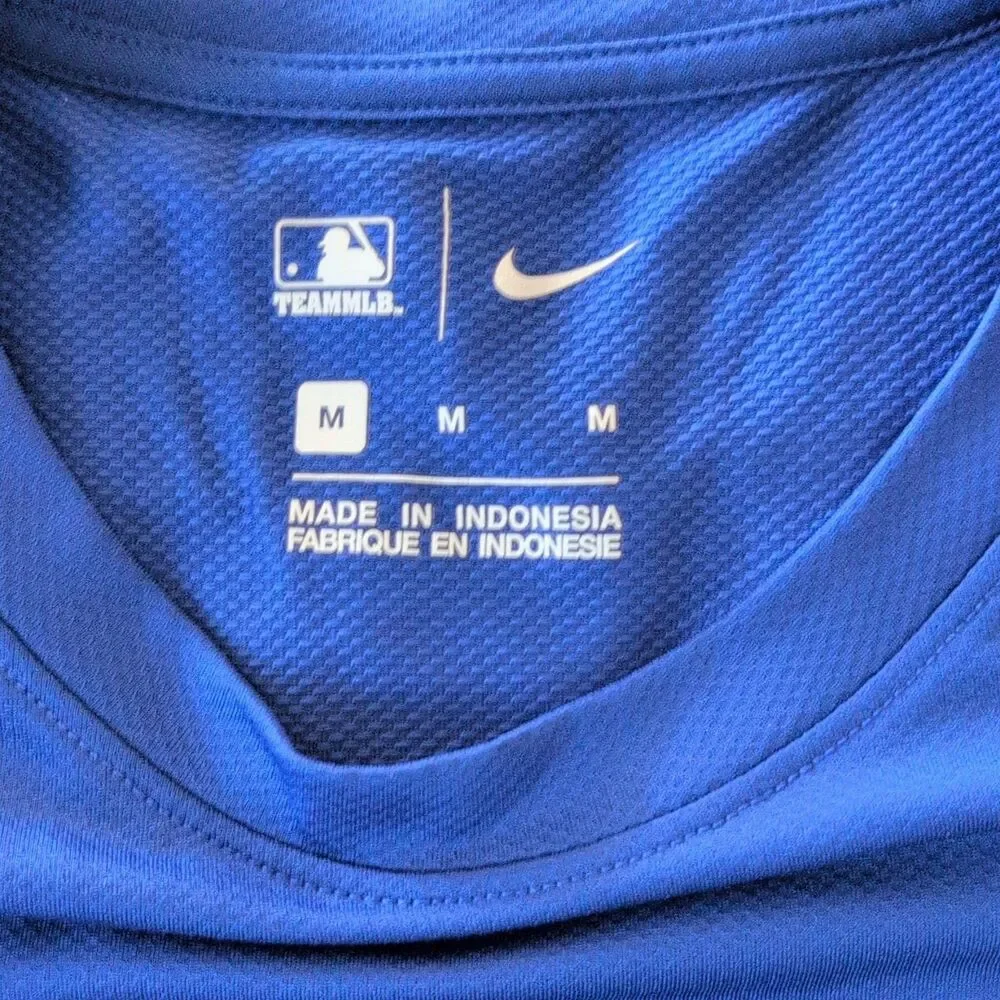 Nike Chicago Cubs MLB Blue Short Sleeve Shirt Men’s Size M Team Logo
